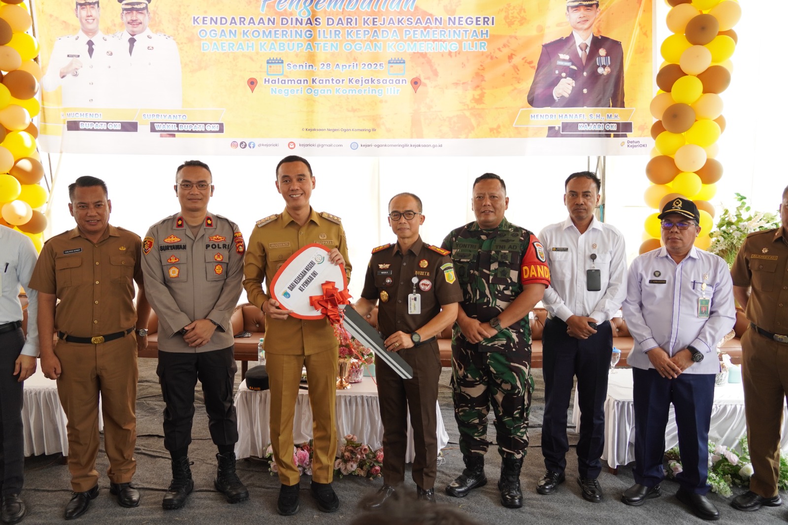 Bupati Muchendi Apresiasi Kejari OKI Pulihkan Aset Pemda Senilai Rp 8,8 Miliar
