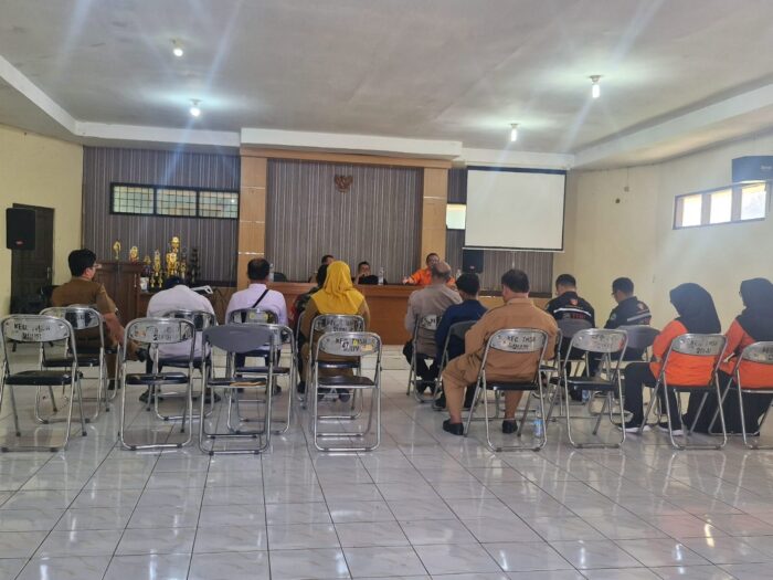 BPBD Kota Tasikmalaya Gelar Rapat Persiapan Sosialisasi dan Simulasi Penanganan Bencana di SMPN 15