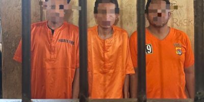 Tiga Tersangka Pengedar Shabu di Desa Samili Resmi di Tahan Satres Narkoba Polres Bima