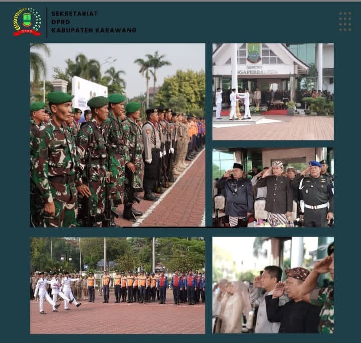 Pimpinan DPRD dan Anggota DPRD Kab. Karawang Hadiri Upacara Memperingati Hari Pendidikan Nasional