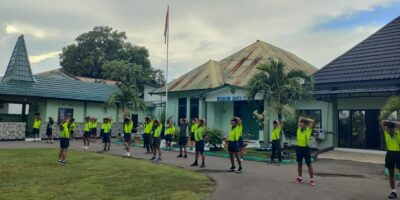 Upaya Menjaga Kebugaran Tubuh Prajurit, Kodim 1601/Sumba Timur Laksanakan Lari Pagi