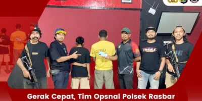Gerak Cepat Tim Opsnal Polsek Rasbar Ringkus Dua Pelaku Pencurian Handphone