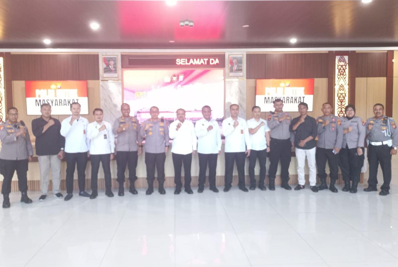 Polresta Terima Kunjungan Deputi BidangKordinasi Politik Dalam Negri Kemenkopolkam RI
