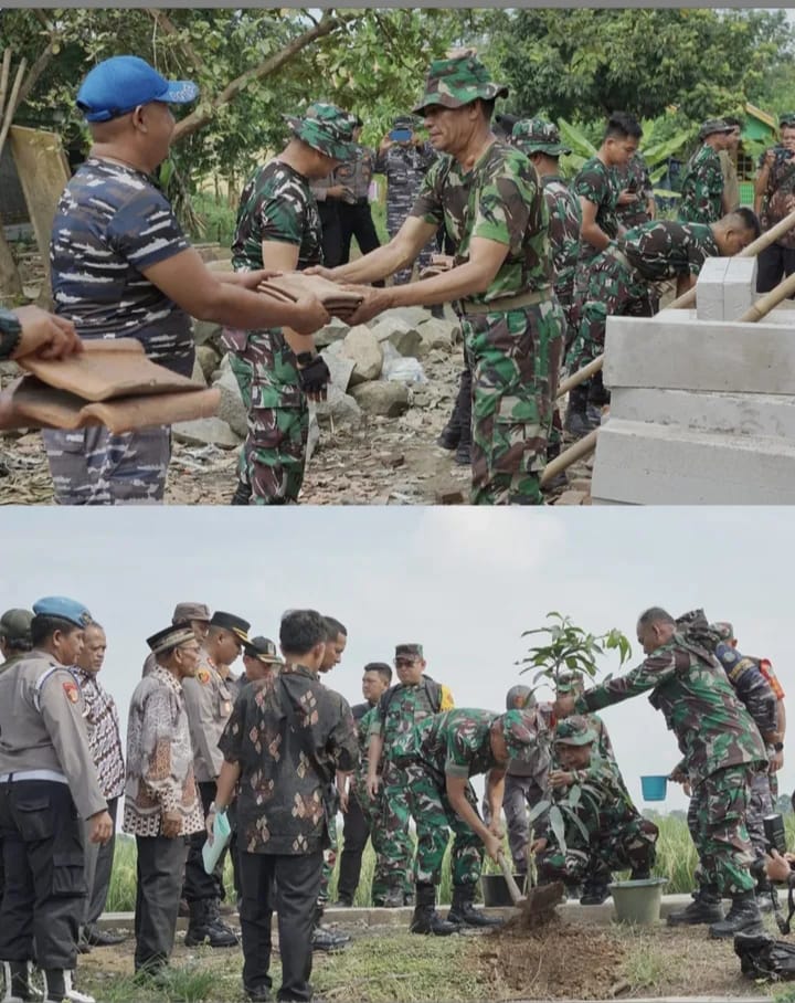 Kunjungan Tim Wasev TMMD Kodim 0604/Karawang ke-124 Tahun Anggaran 2025 di Desa Mekarasih Banyusari