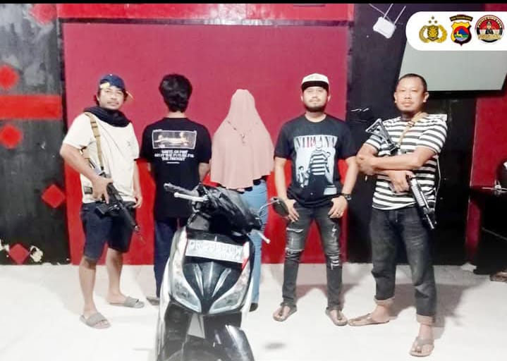 Gadai Motor Curian, Dua Warga Diamankan Tim Opsnal Polsek Rasbar