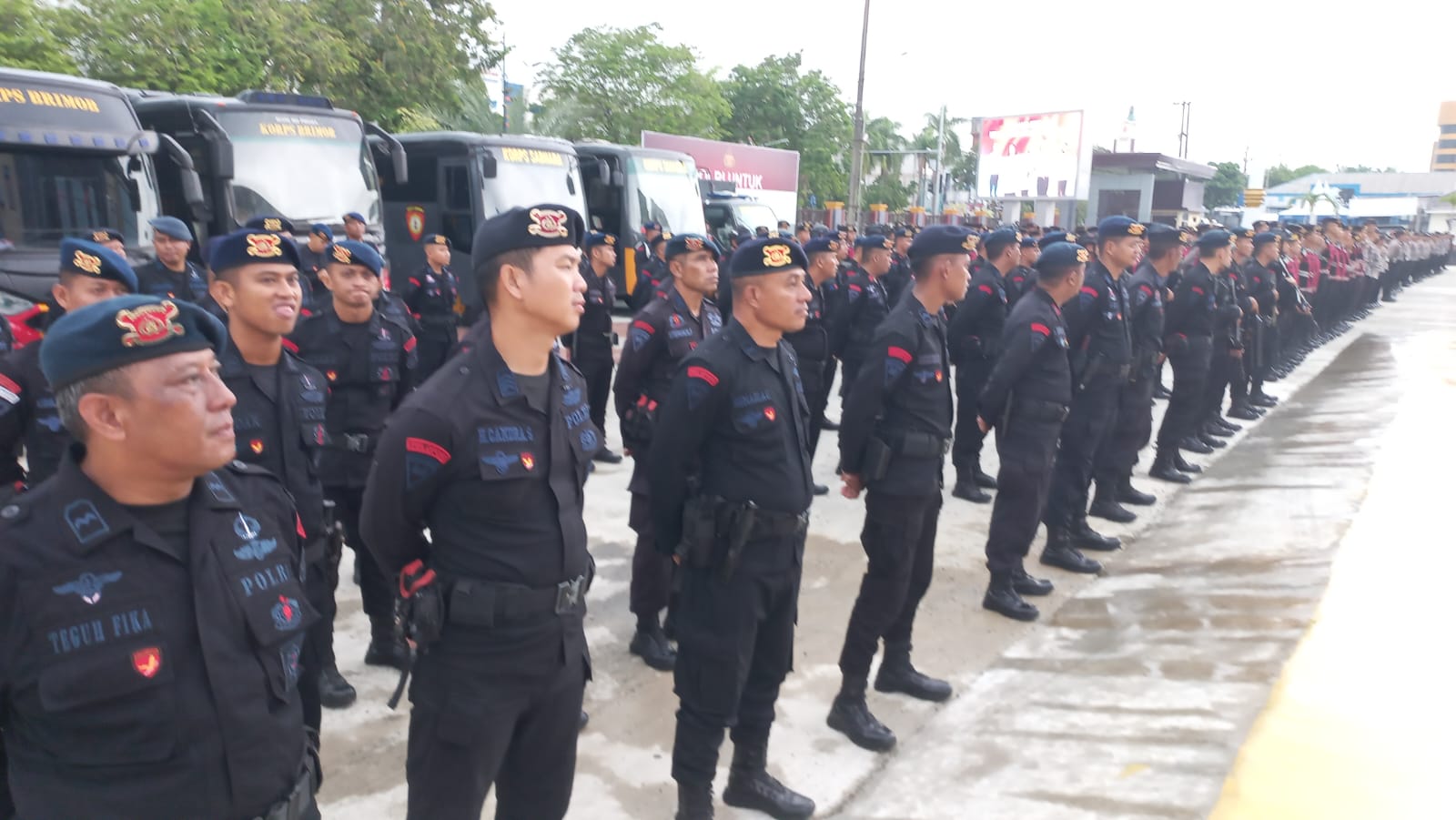 Polresta Balikpapan Gelar Apel Kesiapan Pengamanan Aksi Damai AMKB