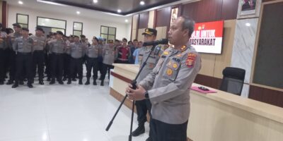 Polresta Balikpapan Gelar Apel Kesiapan Pengamanan Aksi Damai AMKB