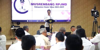 Musrenbang RPJMD 2025–2029 Resmi Dibuka, Bupati Ciamis Tegaskan Komitmen Sinergi Pembangunan Berkelanjutan Musrenbang RPJMD 2025–2029 Resmi Dibuka, Bupati Ciamis Tegaskan Komitmen Sinergi Pembangunan Berkelanjutan
