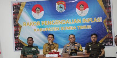 Kasdim 1601/Sumba Timur Hadiri Rakor Pengendalian Inflasi Melalui Zoom Meeting