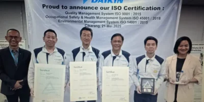 PT Daikin Industries Indonesia Raih Tiga Sertifikasi ISO Sekaligus, Perkuat Komitmen Terhadap Kualitas, Keselamatan, dan Lingkungan