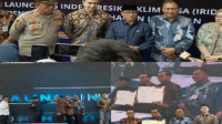 Menteri Desa Yandri Susanto Launching Indeks Risiko Iklim Desa (IRID) di Situ Cipule Kecamatan Ciampel Kabupaten Karawang