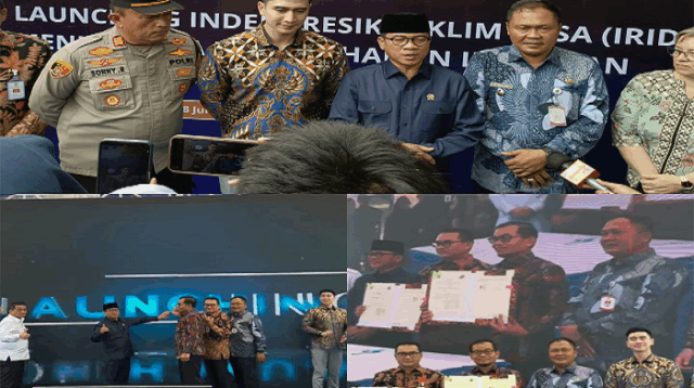Menteri Desa Yandri Susanto Launching Indeks Risiko Iklim Desa (IRID) di Situ Cipule Kecamatan Ciampel Kabupaten Karawang