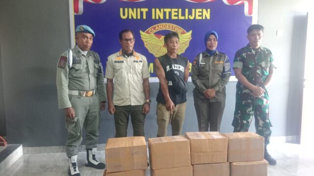 Jelang Idul Adha, Opgab Pol PP dan Kodim 1608/Bima Amankan 200 Botol Arak Bali