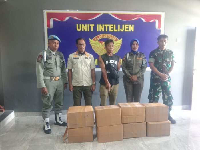 Jelang Idul Adha, Opgab Pol PP dan Kodim 1608/Bima Amankan 200 Botol Arak Bali