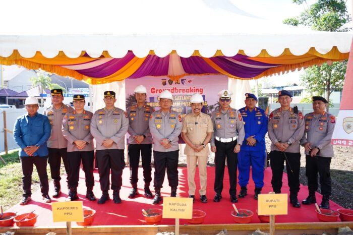 Kapolda Kaltim Letakkan Batu Pertama Pembangunan Gedung Satlantas Polres PPU