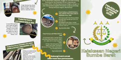 Pengumuman Penjualan Langsung Barang Rampasan Negara oleh Kejaksaan Negeri Sumba Barat