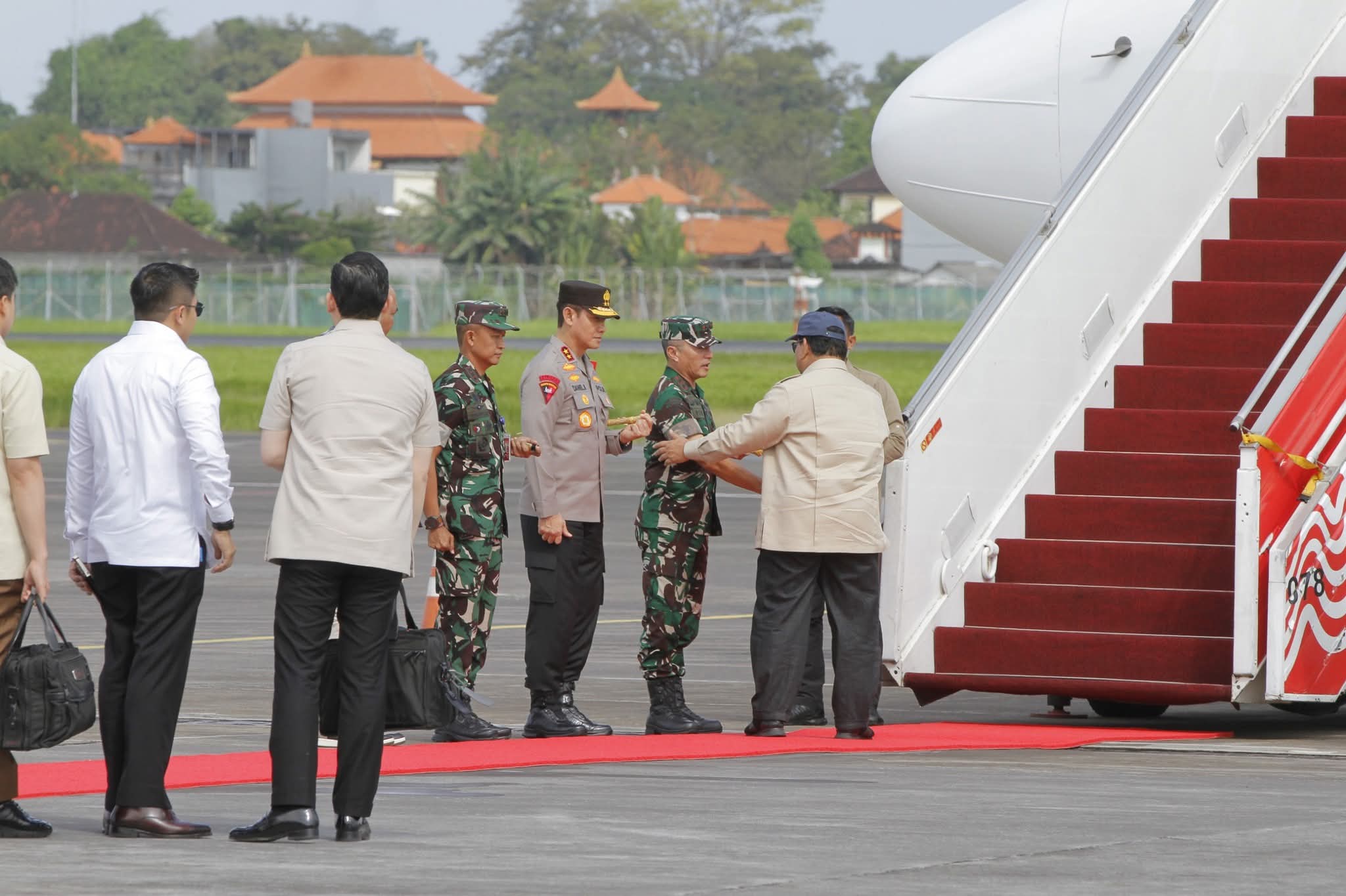 Dua Hari Kunker Di Bali, Presiden Prabowo Kembali Ke Istana Negara