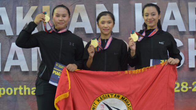 Azka Jovita Sumbang Emas dan Perak untuk Unsil di Kejuaraan Karate Internasional