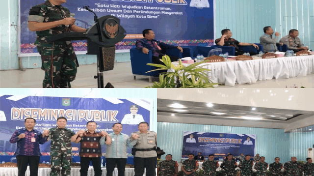 Diseminasi Publik Wilayah Kota Bima, Dandim 1608/Bima Sampaikan Arahannya
