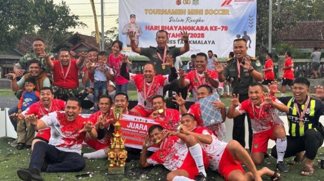 Sinergi TNI-Polri Bersinar di Lapangan, Kodim FC Menangi Turnamen Hari Bhayangkara Ke-79