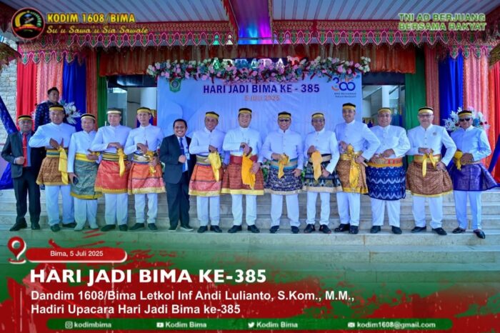 Dandim 1608/Bima Hadiri Hari Jadi Bima ke-385