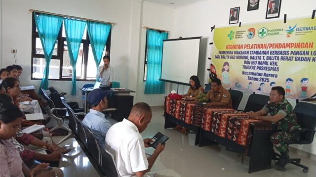 Babinsa Hadiri Pelatihan Gizi Berbasis Pangan Lokal di Karera