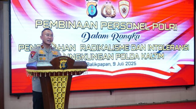 Wakapolda Kaltim Pimpin Pembinaan Personel Polri Untuk Cegah Radikalisme dan Intoleransi