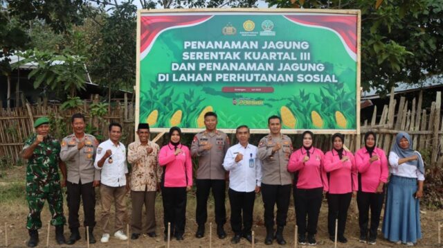 Kapolri Pimpin Penanaman Jagung Kuartal III Serentak Secara Virtual