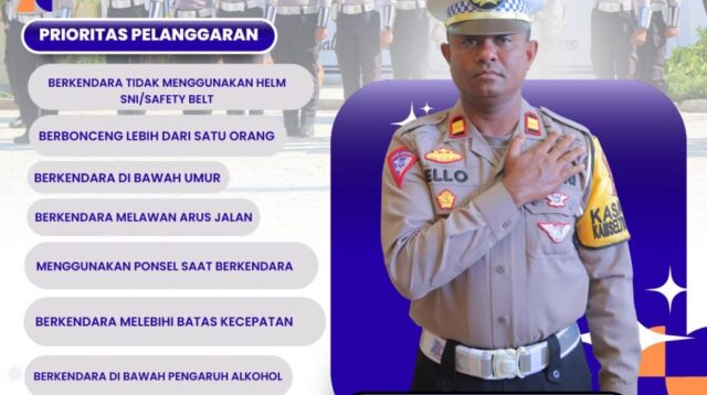 Polres Sumba Barat Daya Gelar Operasi Patuh Turangga 2025 Selama 14 Hari