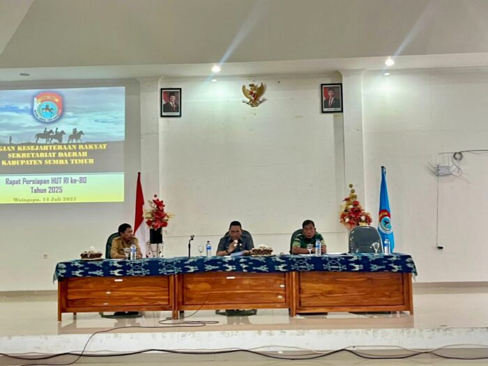 Dandim 1601/ST di Wakili Kasdim Menghadiri Rapat Persiapan HUT Kemerdekaan RI ke-80