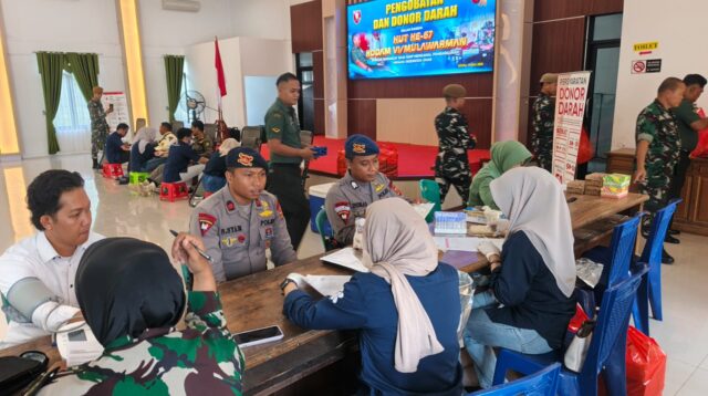 Sinergi TNI-Polri di Berau: Brimob Kaltim Donorkan Darah untuk Kemanusiaan