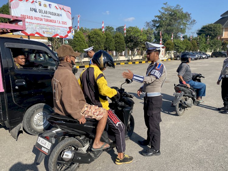 Polres Sumba Barat Gencarkan Operasi Patuh, Wujudkan Keselamatan Bersama di Jalan Raya