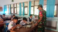 Babinsa Koramil 1608-01/Rasanae Dampingi Pembagian Makan Bergizi Gratis di Kota Bima