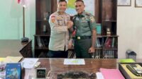 TNI-Polri Sumba Barat Perkuat Sinergi Lewat Silaturahmi Strategis di Makodim 1613