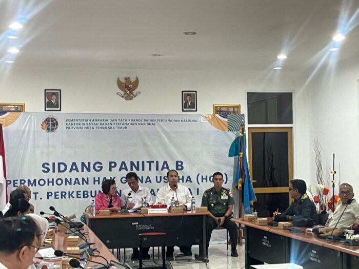 Dandim 1601/Sumba Timur Hadiri Sidang dan Pemeriksaan Tanah Panitia B
