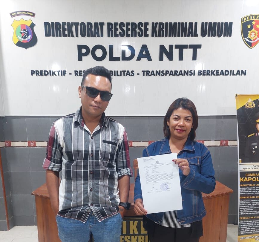 Christina Bessie Resmi Laporkan Suami atas Kasus Penelantaran ke Polda NTT