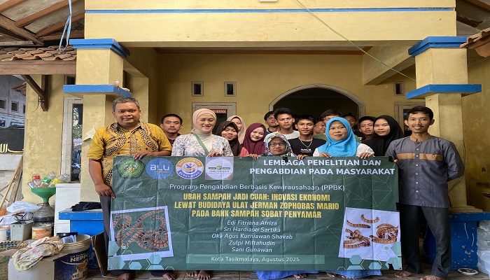 Ubah Sampah Jadi Cuan, Unsil Gandeng Bank Sampah Kembangkan Ulat Jerman