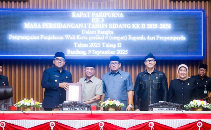 Pemkot Bandung Ajukan Empat Raperda Baru di Rapat Paripurna DPRD