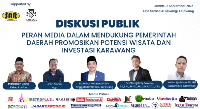 MIO Karawang Gelar Diskusi Publik Bahas Peran Jurnalis dalam Pariwisata dan Budaya