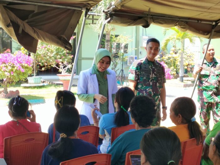 Kodim 1601/ST Gelar Pengobatan Gratis Disambut Antusias Warga