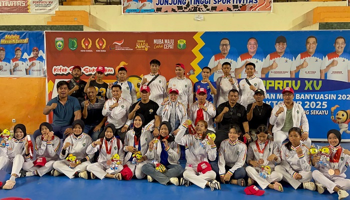 Mendali Emas Penutup Cabor Taekwondo Porprov XV Muba, Kontingen Muara Enim Kunci Peringkat Tiga Klasemen Sementara