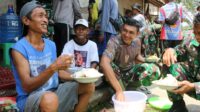Kemanunggalan TNI dan Rakyat Terjalin Hangat di Lokasi TMMD ke-126 Kodim 0613/Ciamis