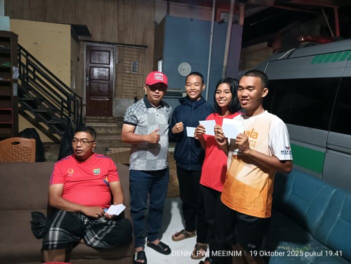 Ketua KONI Muara Enim Beri Bonus Pribadi untuk Atlet Peraih Medali Porprov XV Muba 2025