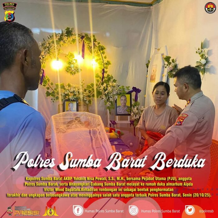 Polres Sumba Barat Berduka, Aipda Victor Wood Dapatalu Tutup Usia