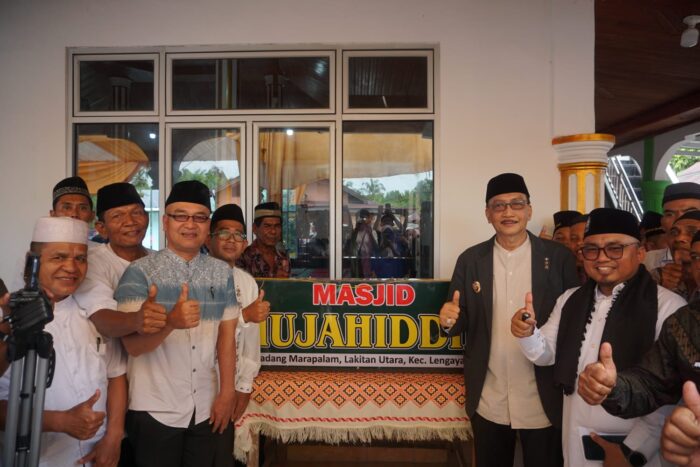 Masjid Mujahidin Lakitan Utara Diresmikan, Ini Pesan Bupati Hendrajoni