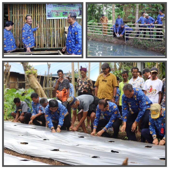 Bupati dan wakil Bupati Sumba Tengah Launching Program Pemberdayaan Ekonomi, Pekarangan Pro Oli Mila di Rumah Bappelitbangda