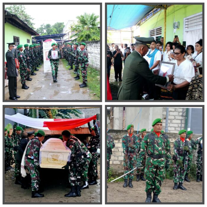 Kasdim 1601/Sumba Timur Pimpin Pemakaman Serda (Purn) Daniel Aring