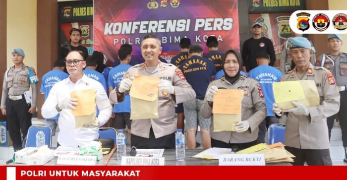 Operasi Antik Rinjani 2025, Satres Narkoba Polres Bima Kota Ungkap 10 Kasus dan Sita 506,49 Gram Sabu