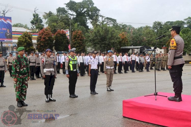 Polres Sumba Barat Gelar Upacara Gelar Pasukan Operasi Keselamatan Turangga 2026