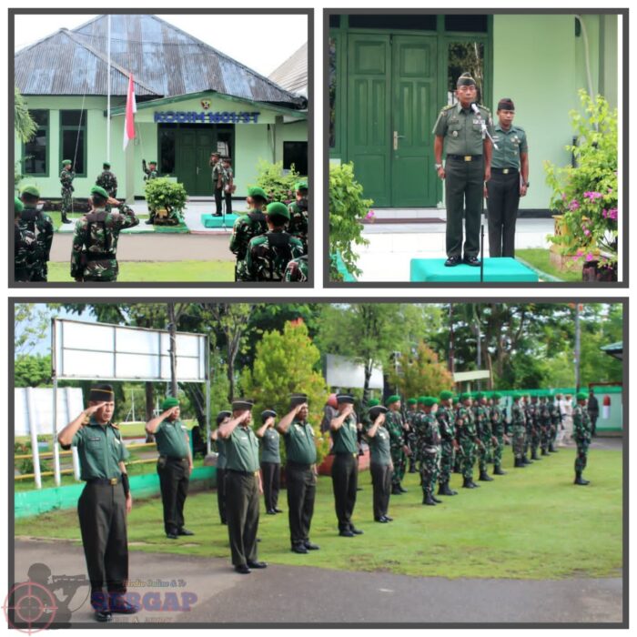 Tingkatkan Jiwa Nasionalisme, Kodim 1601/Sumba Timur Laksanakan Upacara Bendera
